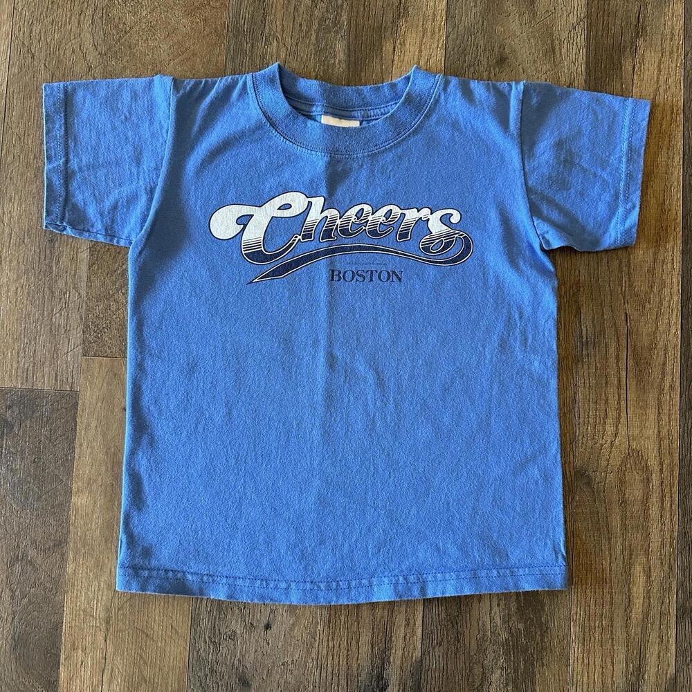 Cheers TV Show in Boston Boys/Girls  XS T-Shirt Blue Graphic Tee